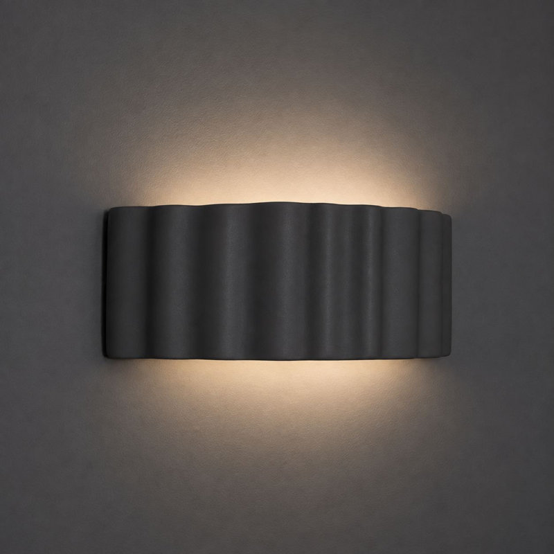 Ceramic Flush Mounted Sconce, Yes, Blue