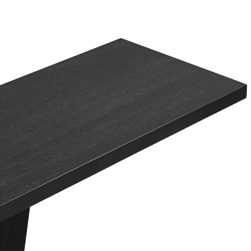 V-Base Design Console Table, Black