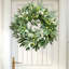 Couronne olive pour porte d'entrée, verdure artificielle de 20 po avec baies mélangées, décor de ferme toutes saisons