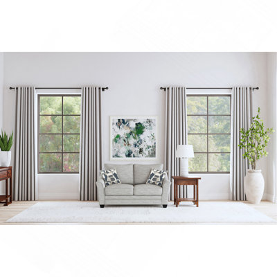 Lght Grey Upholstered Loveseat