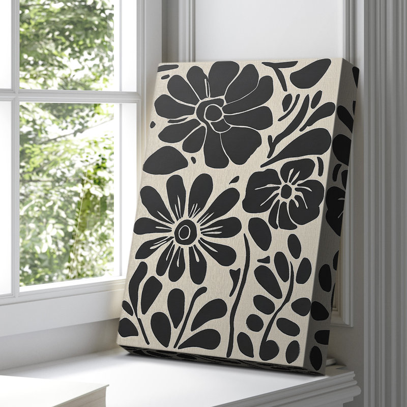 Toile tendue avec châssis Floral XVII - prêt à être accroché, H 27 po x l 18 po