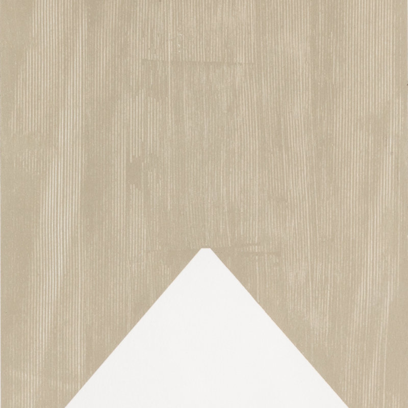 Triangle In Taupe Print by The Holly Collective, 32" H x 24" W x 2.5" D