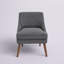 Chaise d'appoint en lin 24,8 po Laurine-68723420