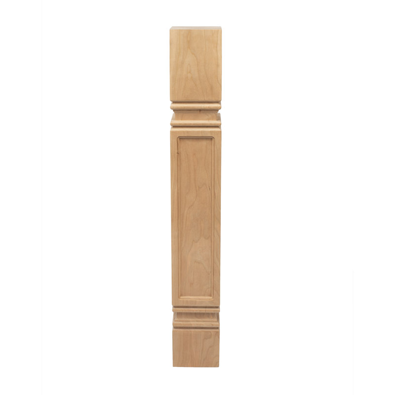 35.25" High Cherry Wood Mission Style Island Leg