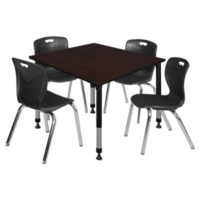 Kee Square Breakroom Table and Chair Set