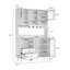  72.5"H Kitchen Pantry With Glass Door And Microwave Shelf-1803480432