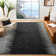 Phillis Vintage Leather Hand Woven Leather/Cotton Geometric Rug in Light Gray/Black