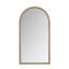 Miroir pleine longueur rétro en fer avec pieds de soutien, pour le salon, la chambre à coucher (doré)