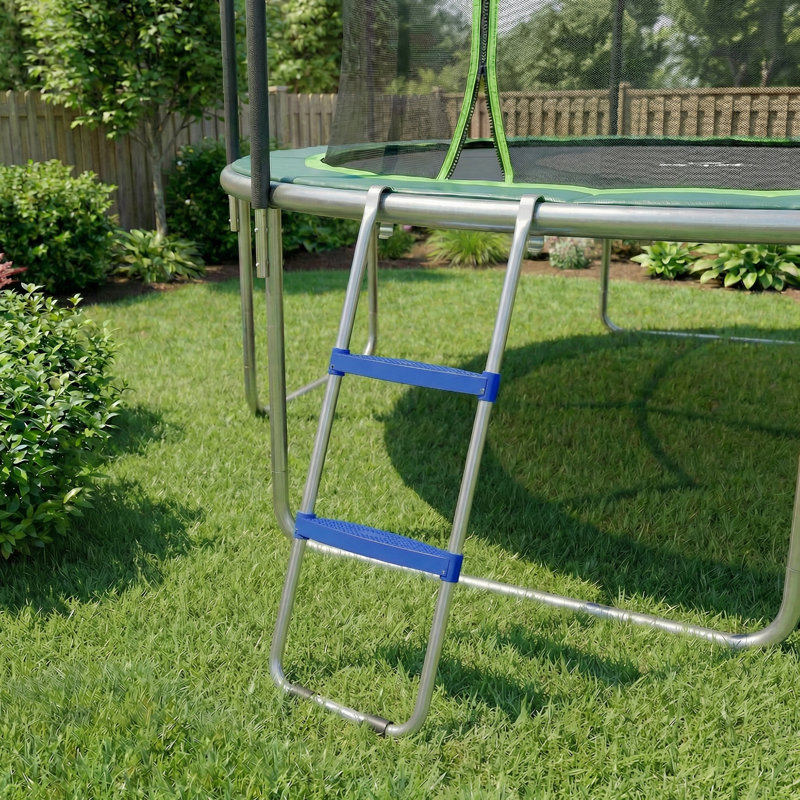 Échelle de trampoline, 2 marches avec larges marches horizontales