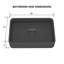 CASAINC Maple 12.79'' Concrete Rectangular Bathroom Sink-86669193
