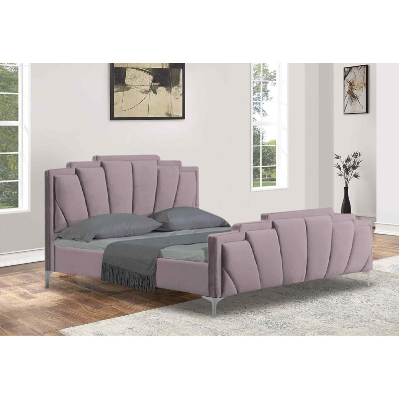 Upholstered Bed, Single (3'), Pink