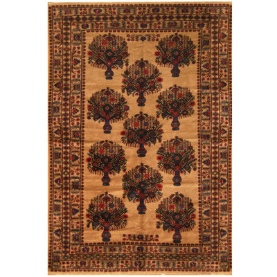Tapis beige / rouge Dakira