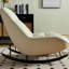 Chaise berçante moderne rembourrée-105259549