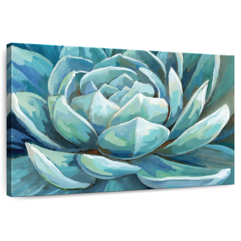 Harnek Cerulean Succulent, 24" H x 36" W