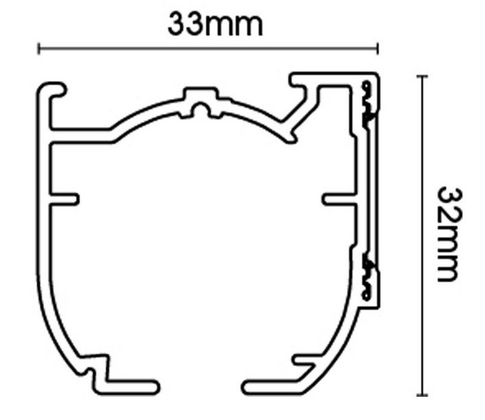 Roman Shade, 3.3 x 210 cm