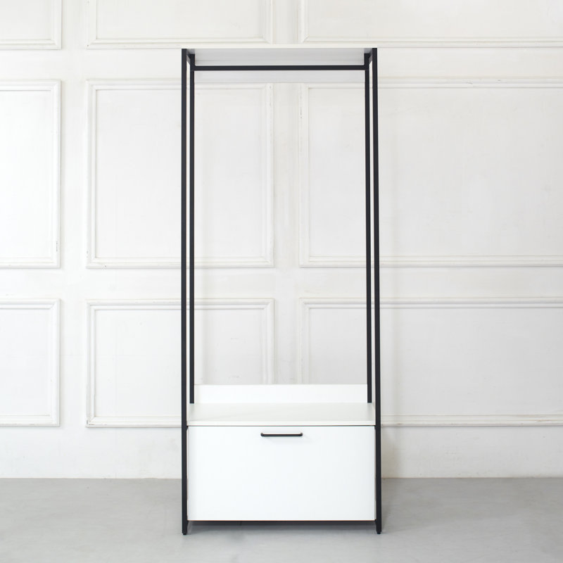 Placard avec cadre - Rangement de tiroir extra profond, pour endommager la construction modulaire du garde-robe, eau et chaleur