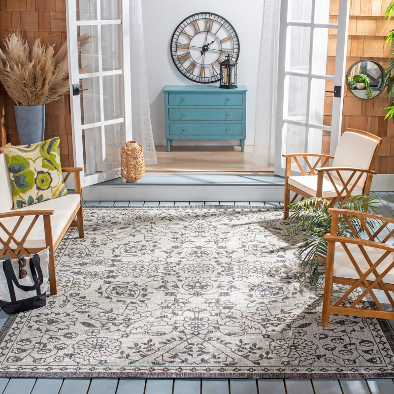 Lovie Performance Oriental Indoor/Outdoor Area Rug, Rectangle 8' x 10'