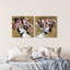 «Flower Head Collage», ensemble de 2 impressions sur toile tendue-72385805