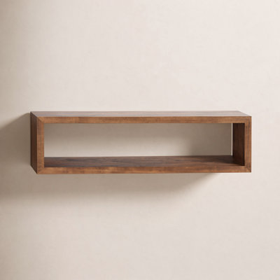 Robin Rectangle Solid Wood Floating Shelf
