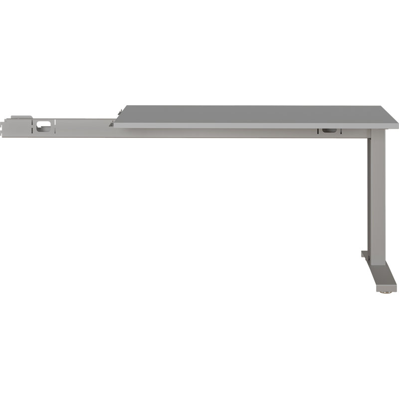Miabella Rectangular Table Top, Light Grey/Silver