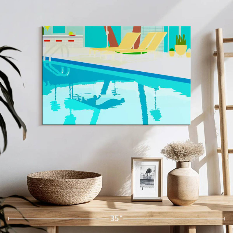 Lilie Poolside, 16" H x 24" W