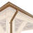 10' x 12' Meridian Gazebo Rain Gutter Kit Durable PVC Construction with Dual Downspouts