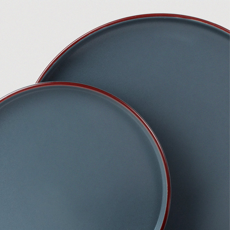 Bevery Piece Stoneware Dinnerware Set - Service for 6, Charcoal