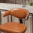 Swivel Height Adjustable Faux Leather Barstool-480198591