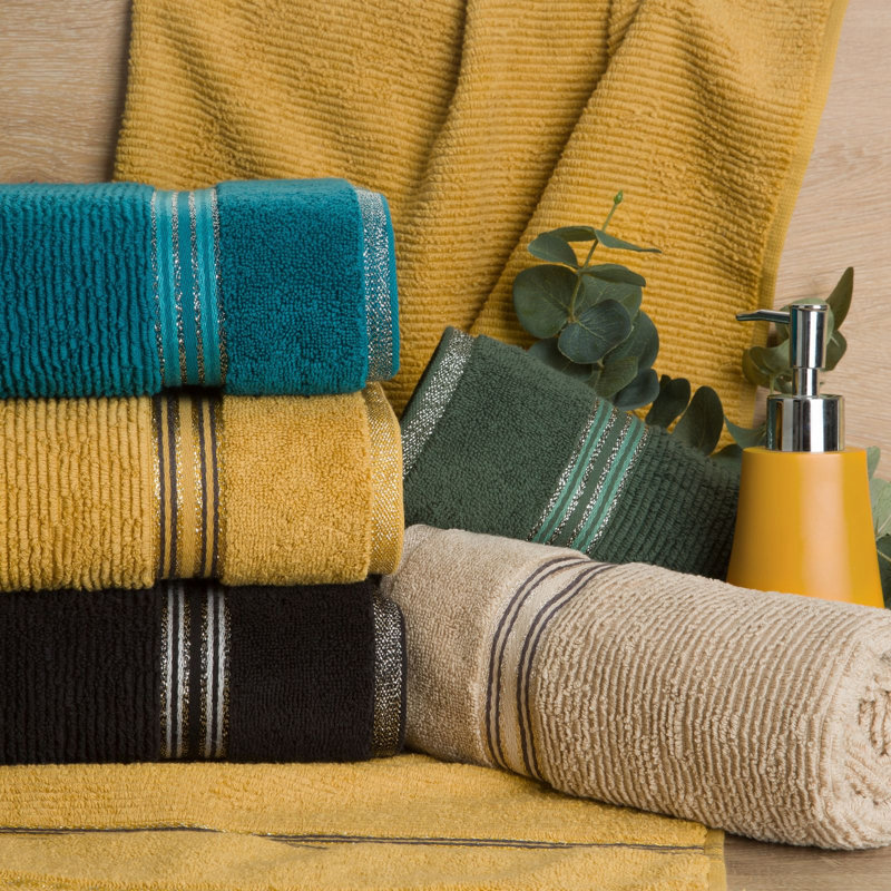Kolene Midweight Jacquard Hand Towel, Blue