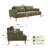 Upholstered Standard Sofa with Solid Wood Legs-757613644