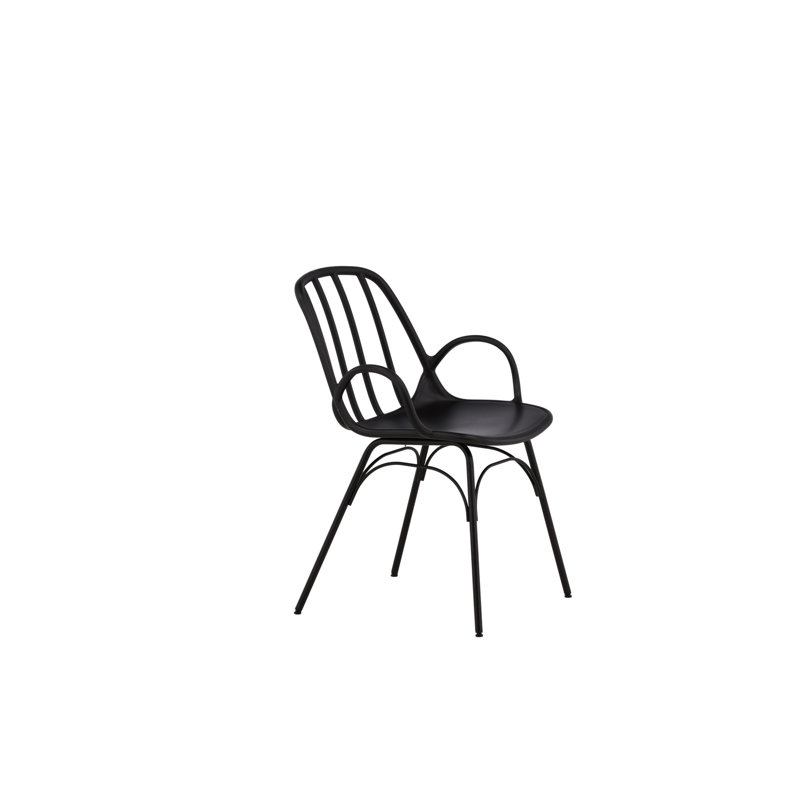 Burnam 46cm H Cantilever Chair, Black