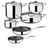 Glamour Stone Kitchen Set - 10 Pieces - Stainless Steel