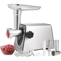 Manual Meat Grinder, All Parts Stainless Steel, Hand Operated Meat Grinding  Machine with Tabletop Clamp, 2 Grinding Plates & Sausage Stuffer, Ideal for  Home Kitchen Restaurant Butcher?s Shop