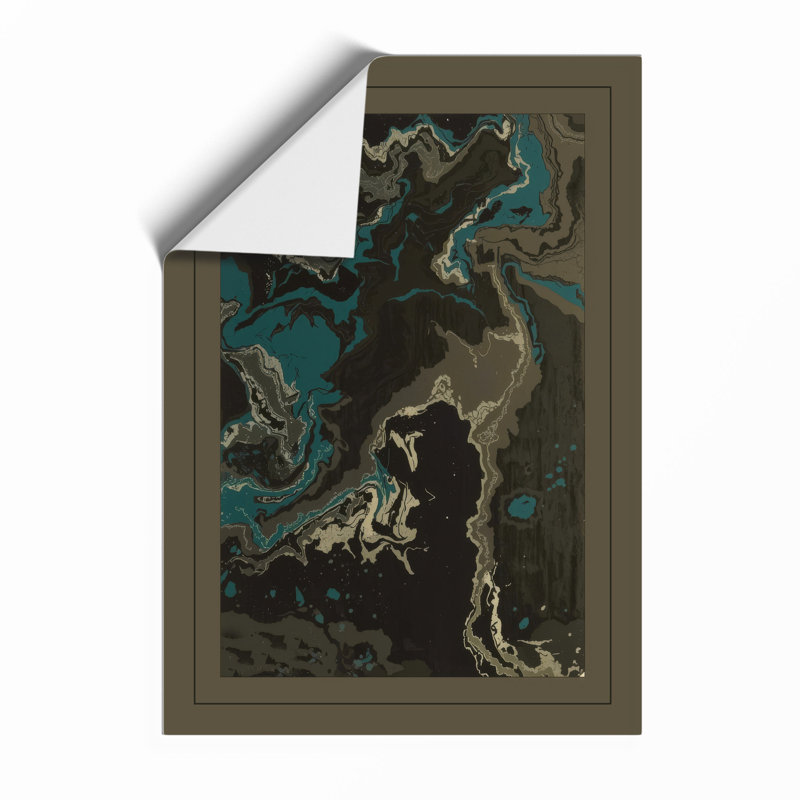 Swirling Depths Abstract - Print, Unframed, A4 - 29.7 x 21.0 cm