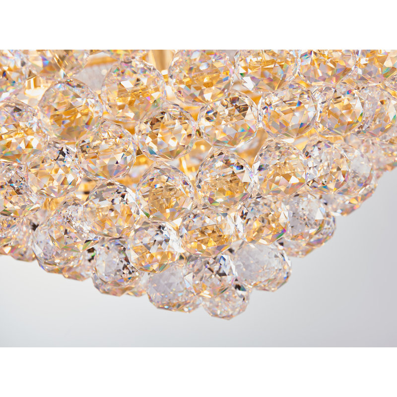 42-Light Dimmable Tiered Chandelier