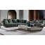 Geometric Marble and Mirrored Coffee Table