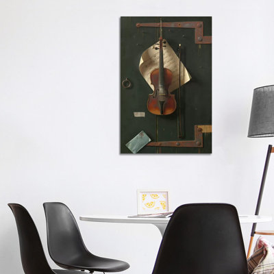 The Old Violin 1 Piece Wrapped Canvas Wall Art