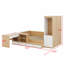 Lit plateforme avec tiroirs, tablettes, bureau et garde-robe-792133673