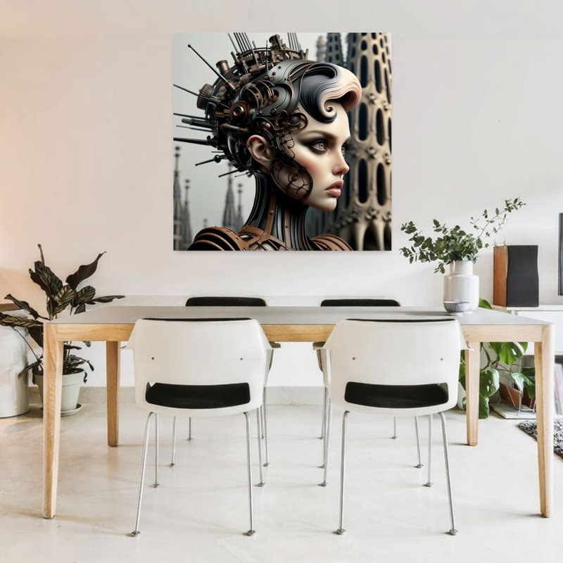 Art contemporain, art contemporain abstrait, H 36 po x l 36 po
