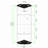 Glass Display Cabinet With 4 Shelves,Pentagon,LED,Curio Cabinets For Living Room, Bedroom, Office, Black Floor Standing Glass Bookshelf, Quick Installation