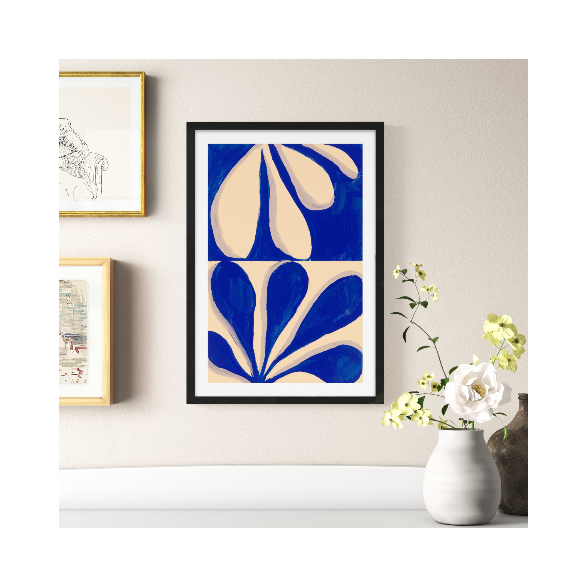 Vice Versa by Andrea Stokes, Black Framed, 17.5" W x 25" H