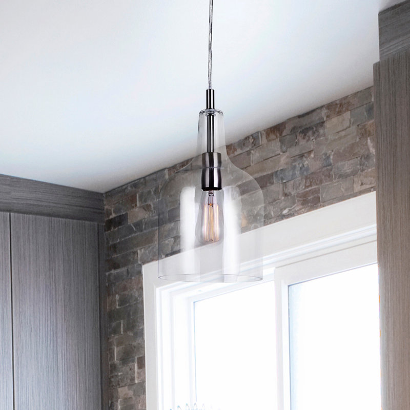 Curcio 1 - Light Single Pendant, Brushed Nickel