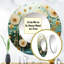 Green Blue Tranquil Oasis III - Abstract Botanicals Round Mirror Wall Decor-97183429-121387871