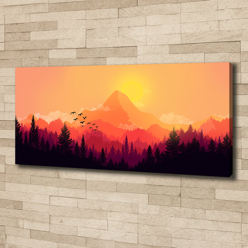 Mountain Landscape - No Frame Print on Canvas