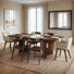 Rozella 7-Piece Solid Wood Extendable Dining Table Set