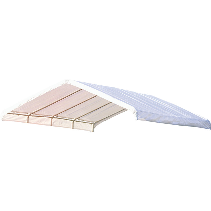 ShelterLogic Polyethylene Plastic Replacement Canopy for Canopy, 109.27" H x 120.05" W x 239.96" D, White