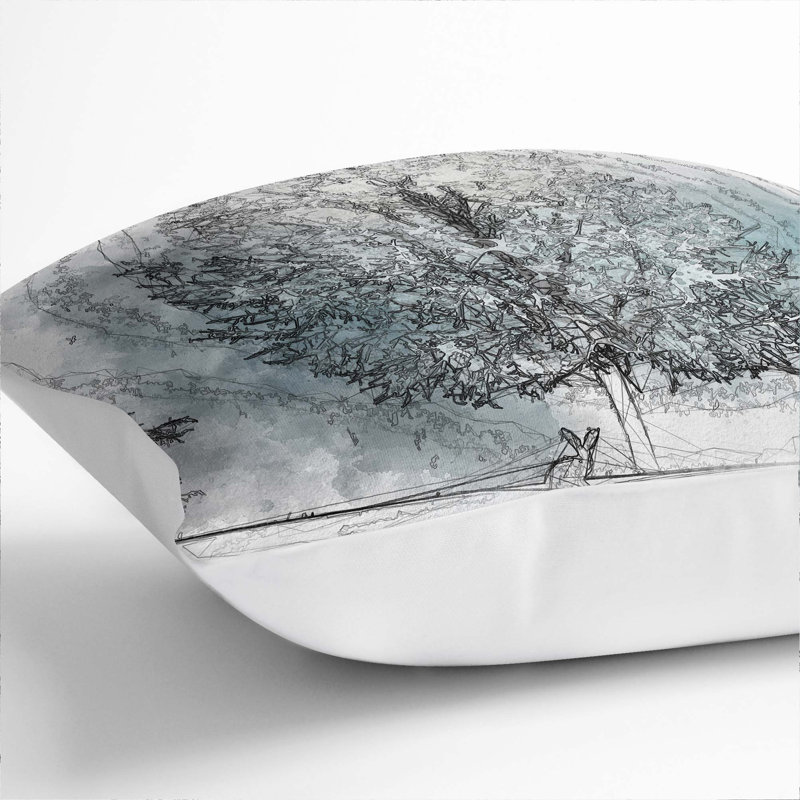 Square Throw Cushion, White, 40cm H x 40cm W x 15cm D