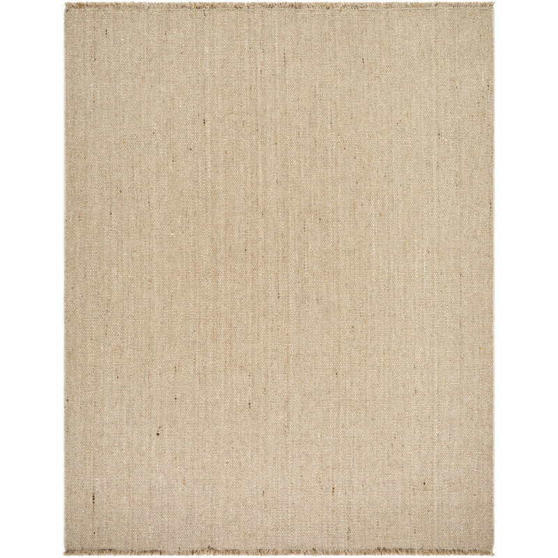 Tapis d'intérieur fait à la main Galey Alix x Livabliss Bronson, Rectangulaire 8 pi x 10 pi, Tanné