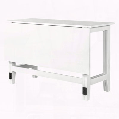 Farmhouse Extendable Drop Leaf Dining Table for Small Spaces