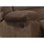 Fauteuil inclinable rembourré moderne et élégant, brun, avec accoudoirs rembourrés